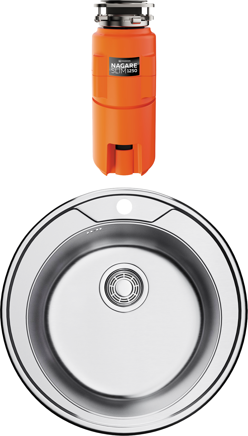 Комплект Мойка Omoikiri Asida 51 + Измельчитель Nagare slim 1250