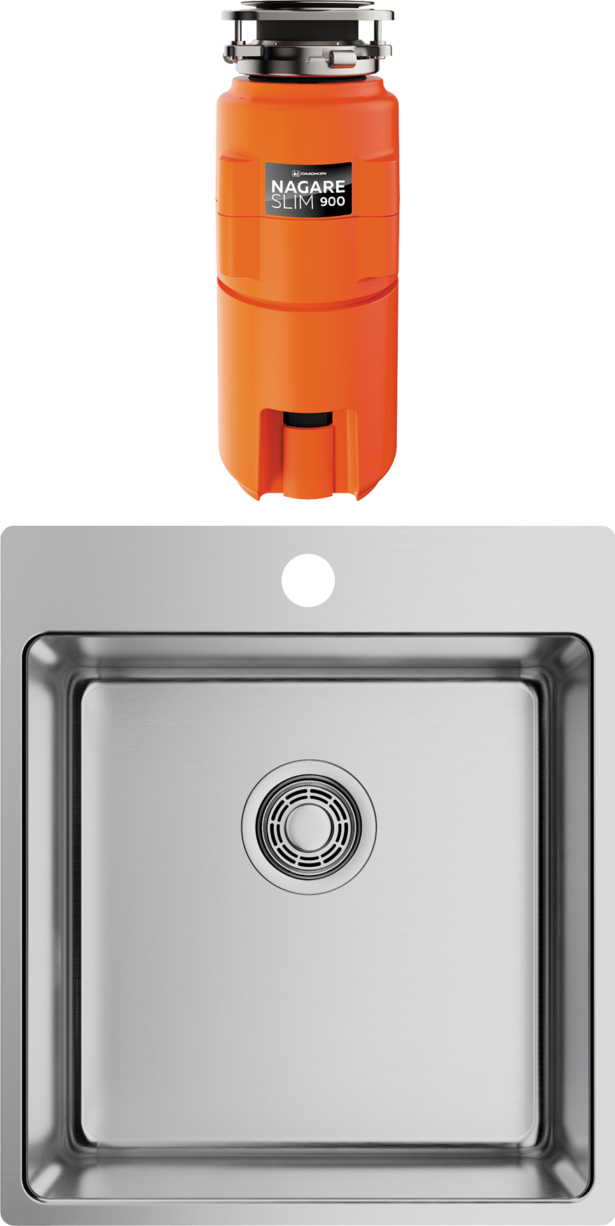 Комплект Мойка Omoikiri Amadare 45-IN + Измельчитель Nagare slim 900