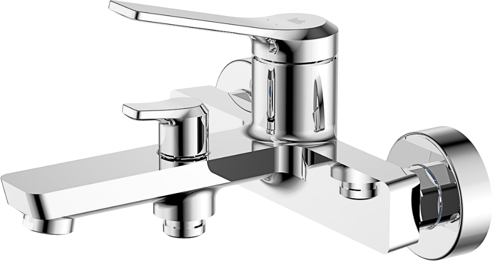 Смеситель для ванны с душем IDDIS Parker PARSB02i02WA глянцевый хром