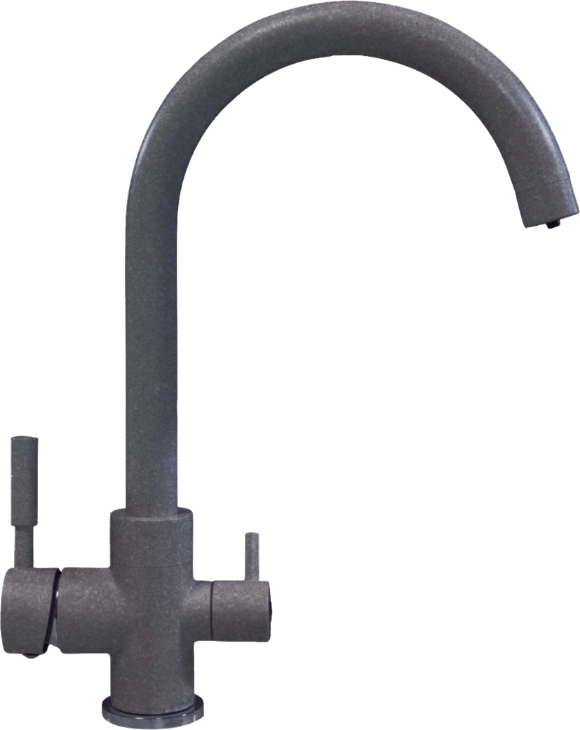 Смеситель для кухни GOLDEN FOX Kitchen Pro 11027 серый