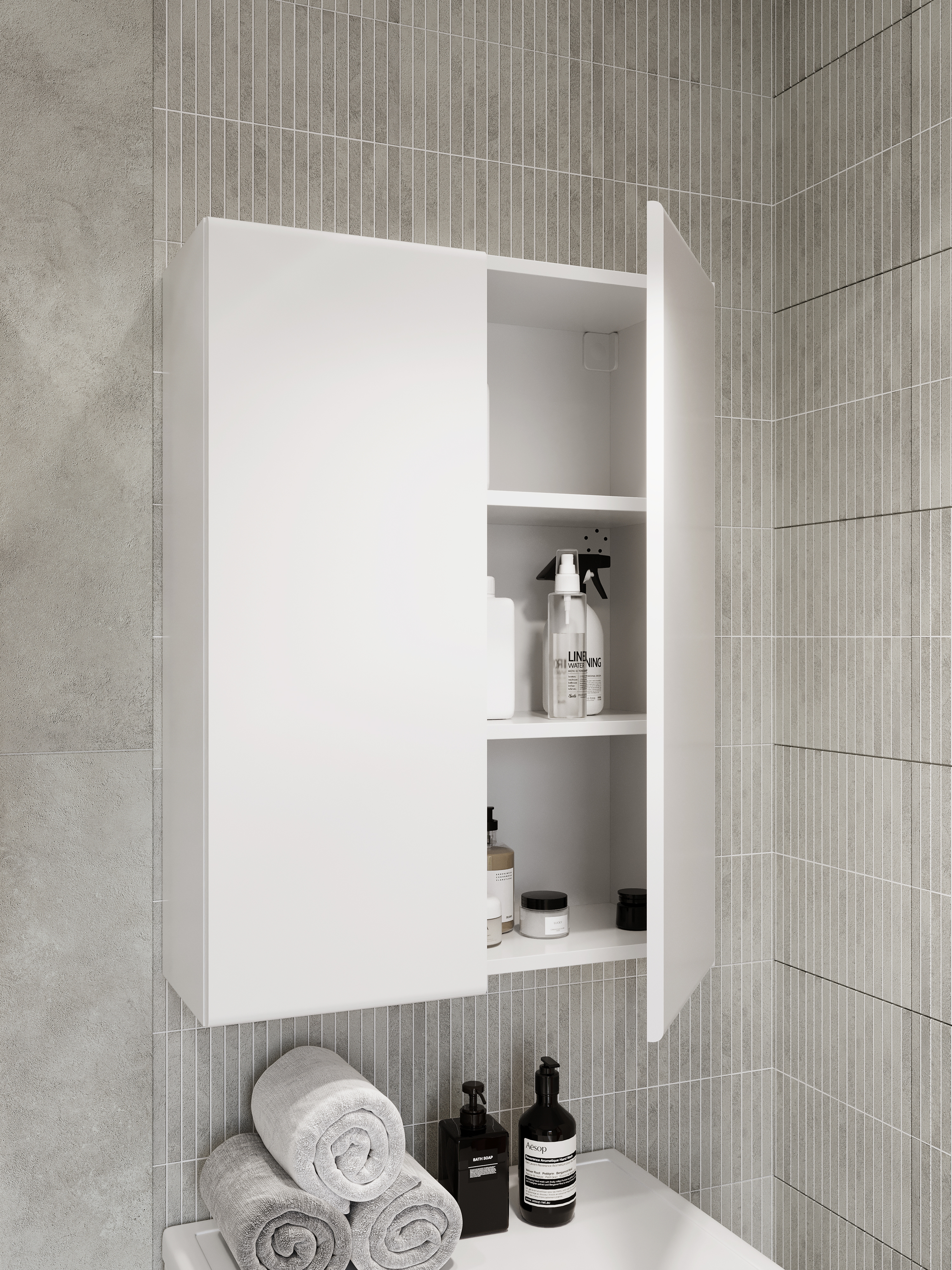 Шкаф над стиральной машиной DIWO Суздаль 80х60 навесной, белый