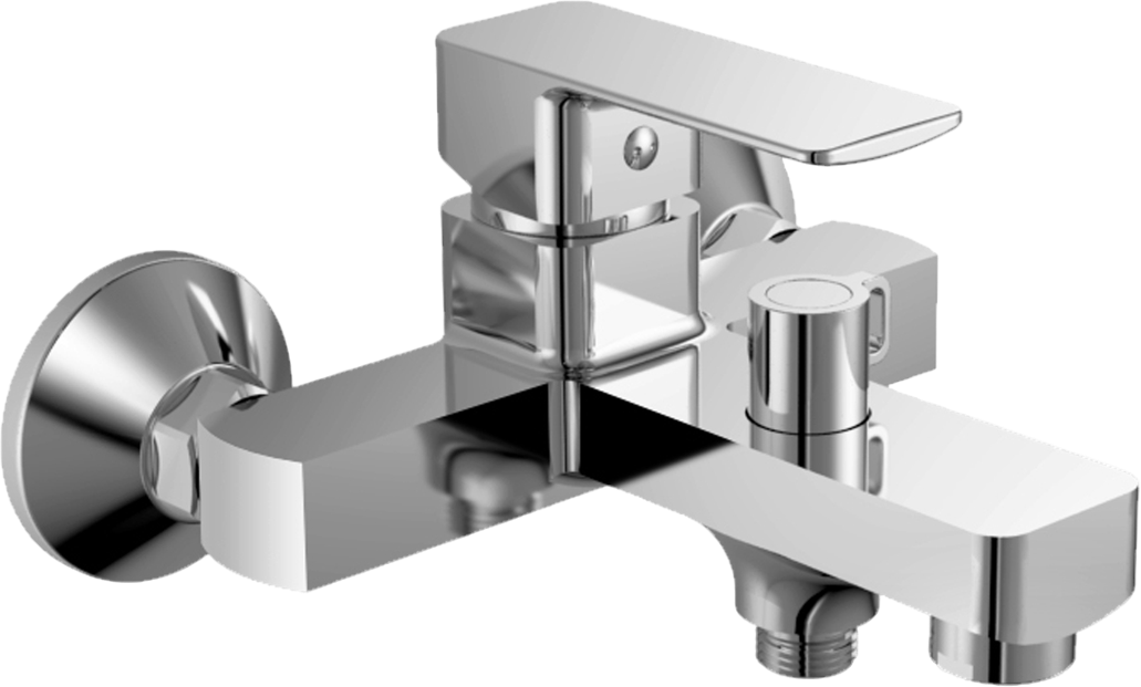 Смеситель для ванны с душем GOLDEN FOX Exmoor 10113 хром