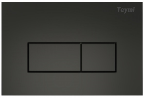 Кнопка смыва для унитаза Teymi Helmi T70203BM АБС-пластик, цвет матовый черный