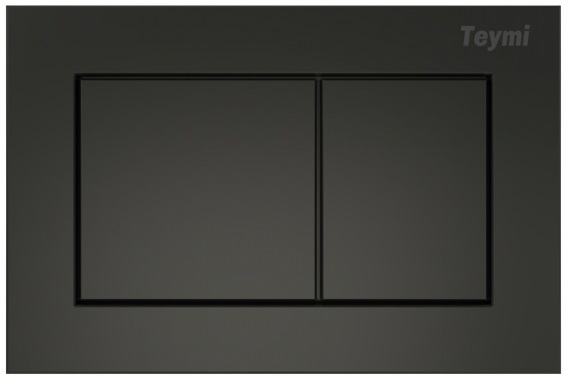 Кнопка смыва для унитаза Teymi Aina T70013BM АБС-пластик, цвет матовый черный