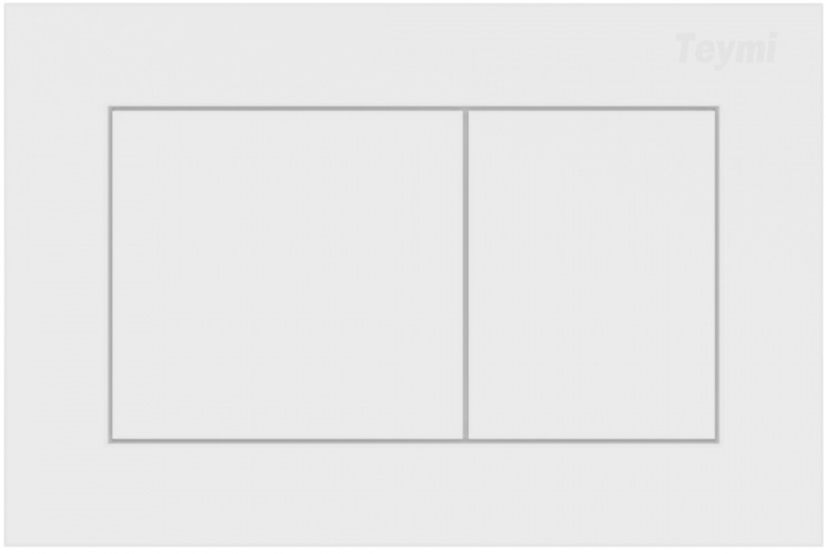 Кнопка смыва для унитаза Teymi Aina T70020WM АБС-пластик, цвет матовый белый