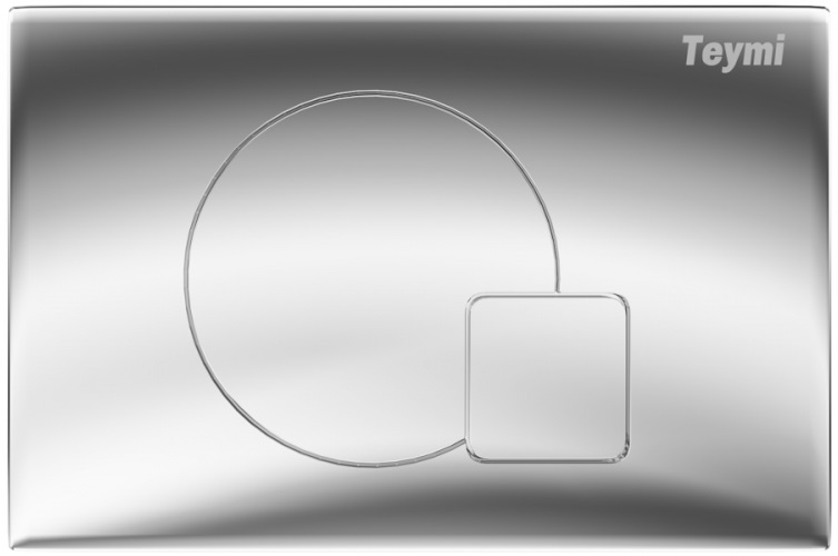 Кнопка смыва для унитаза Teymi Ellie T70022CH АБС-пластик, цвет хром глянец