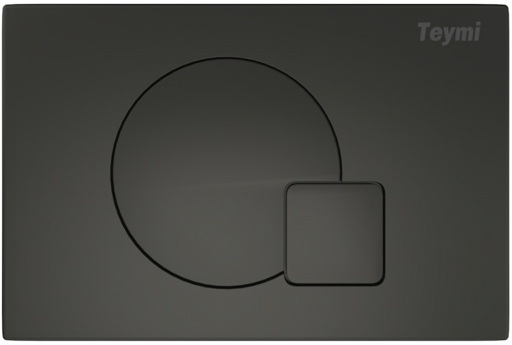 Кнопка смыва для унитаза Teymi Ellie T70023BM АБС-пластик, цвет матовый черный