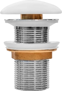 Донный клапан для раковины Milleau PD1 PD1MW/OO без перелива, матовый белый