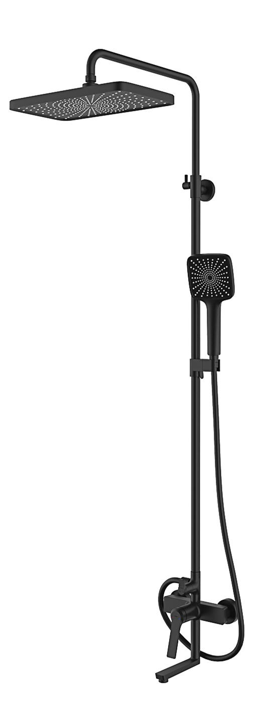 Душевая стойка IDDIS Parker PARBL3Fi06 матовый черный