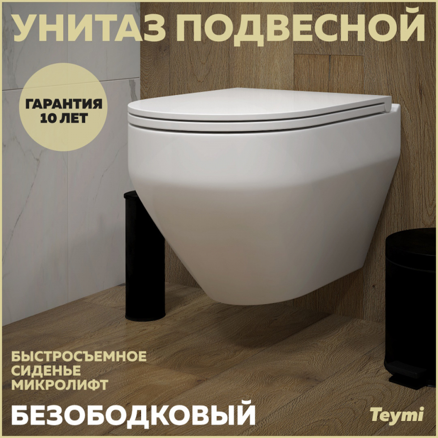 Унитаз подвесной Teymi Demi T40208