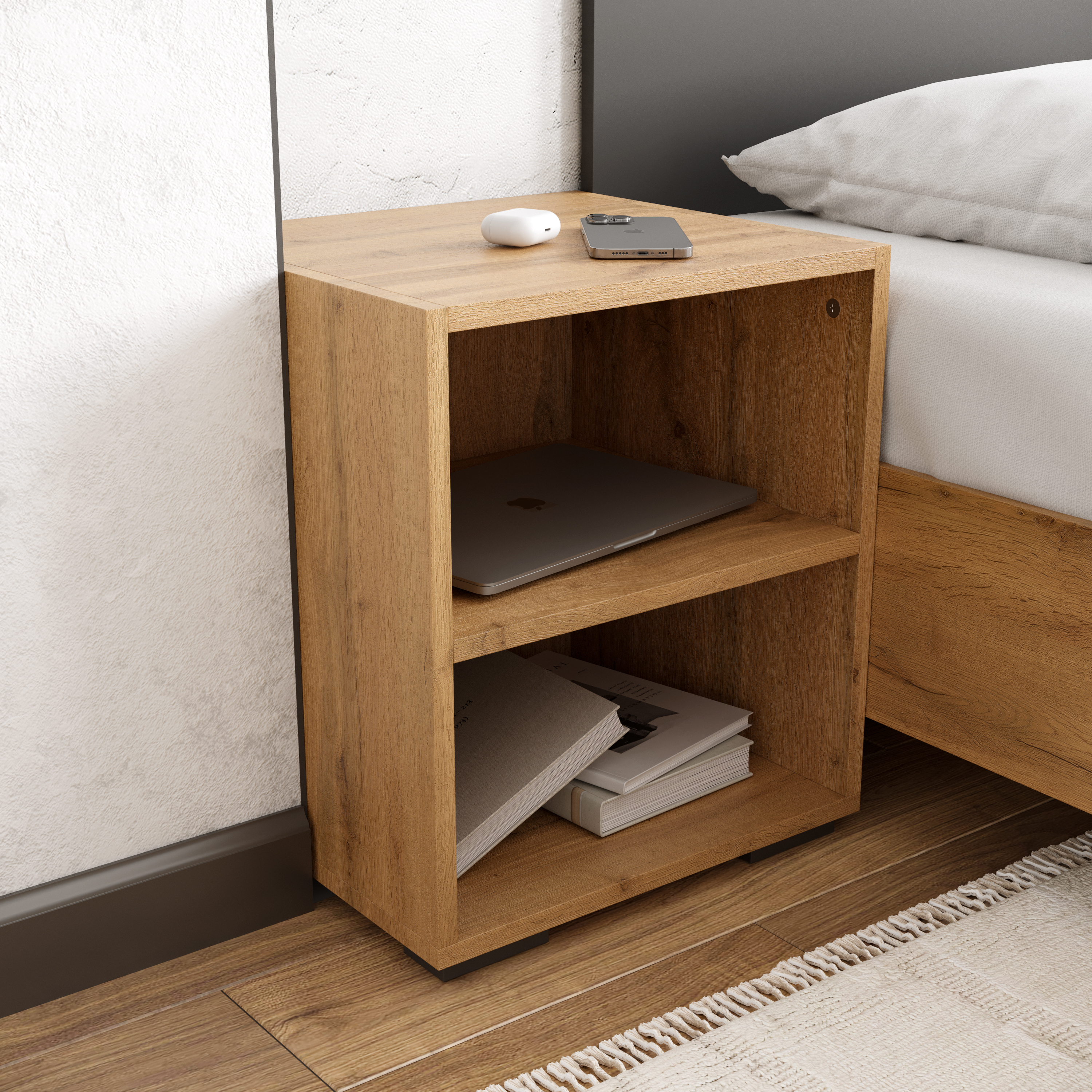 Тумба DIWO Кострома напольная открытая, 40х47х40, дуб вотан