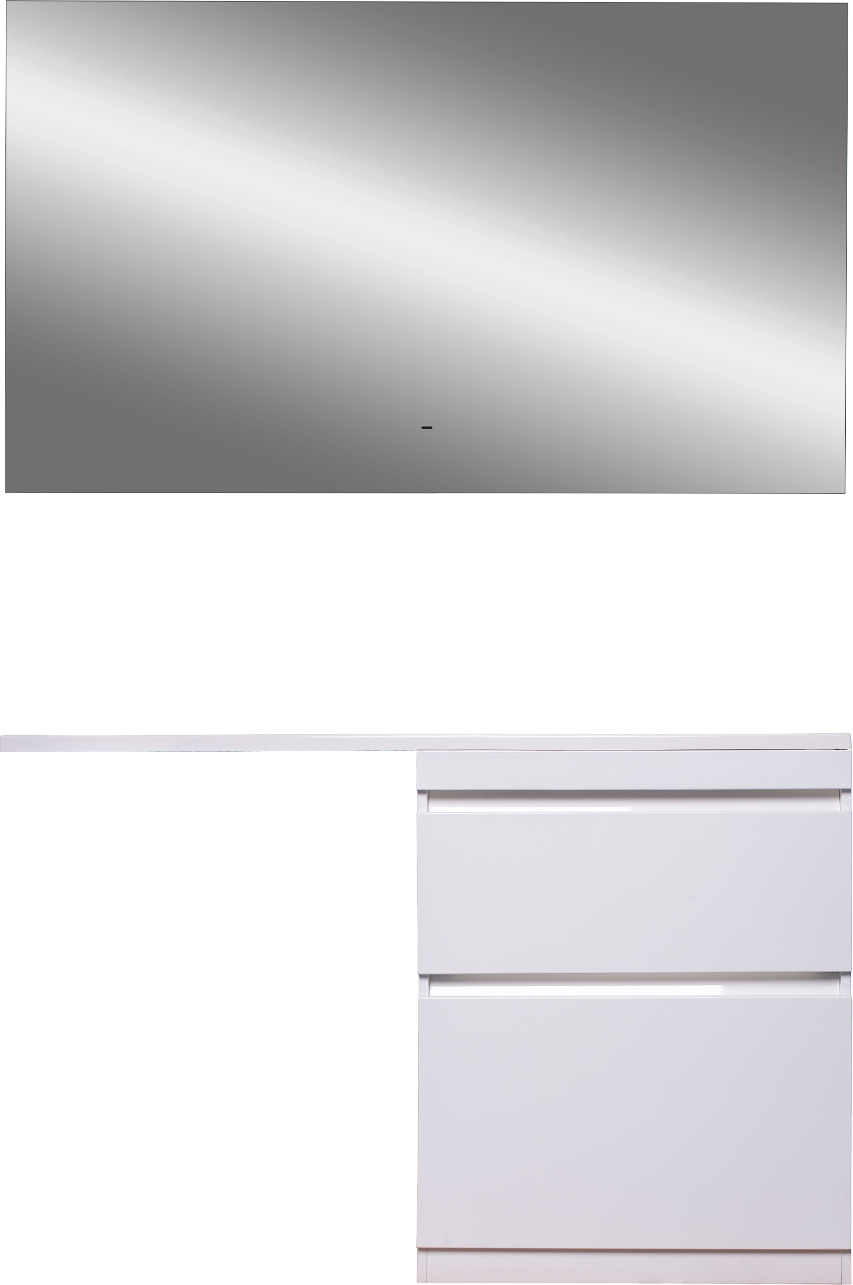 Мебель для ванной комнаты Style Line Даллас 130 R Люкс Plus напольная, белая, зеркало DIWO Элиста