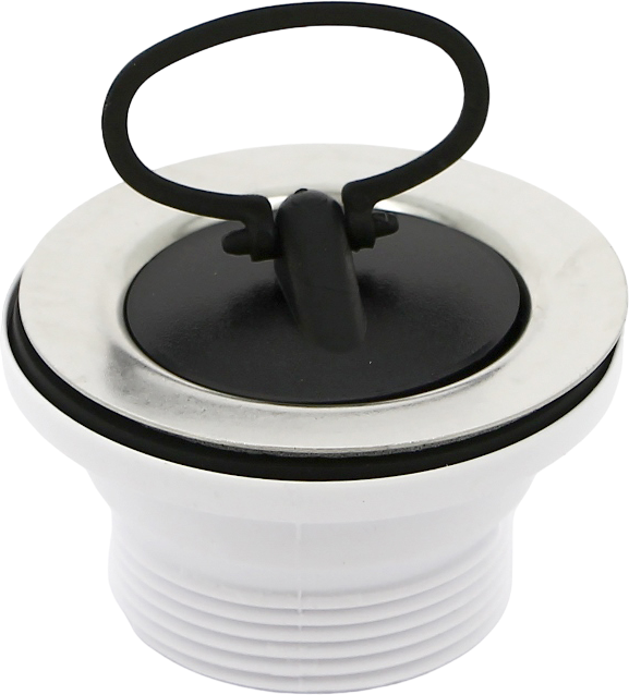 Выпуск для раковины McAlpine MRWW1 без перелива, белый, с пробкой