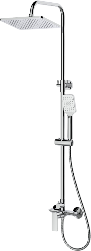 Душевая стойка GOLDEN FOX Broads 10045 хром