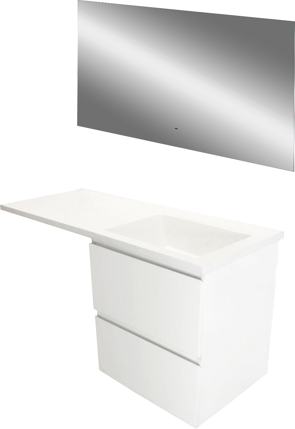 Мебель для ванной комнаты Эстет Dallas Luxe 120 R подвесная, 2 ящика, зеркало DIWO Элиста