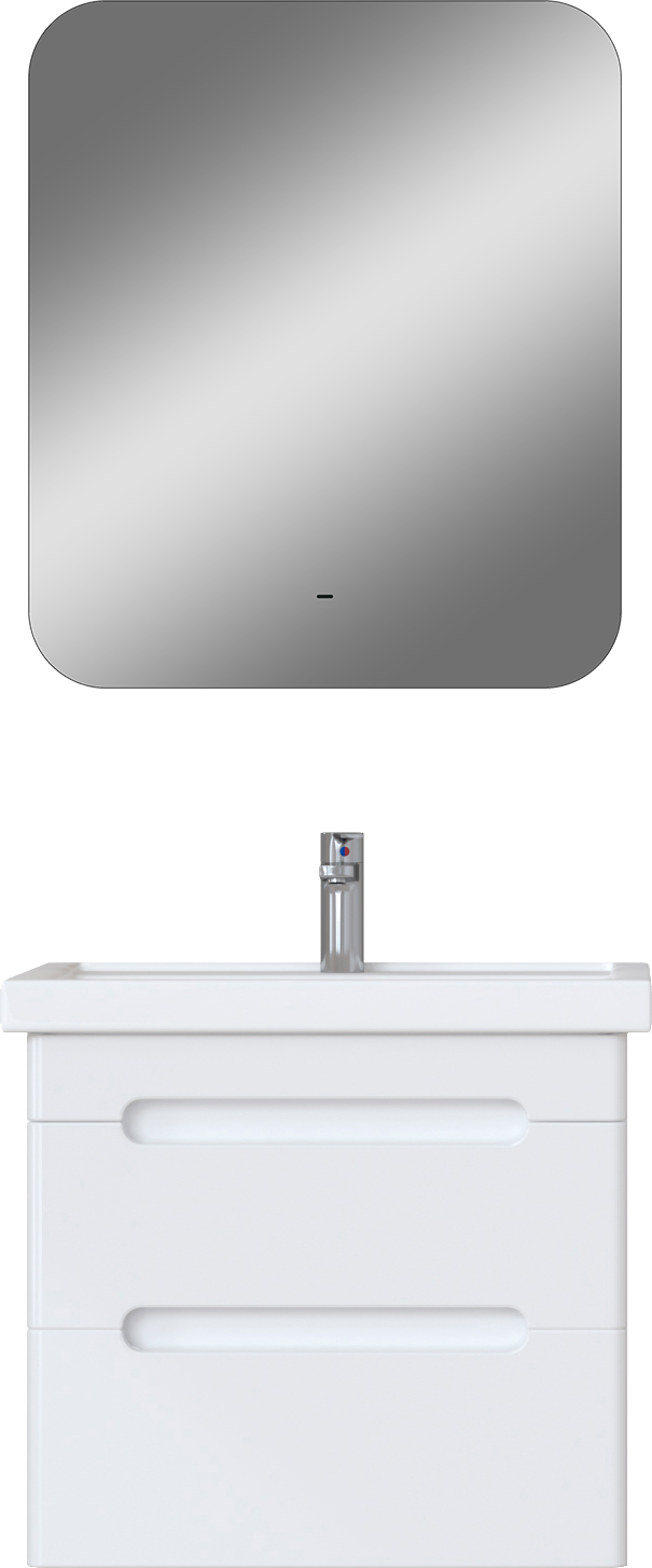 Мебель для ванной комнаты SanStar Адель 60 подвесная, зеркало DIWO Кострома