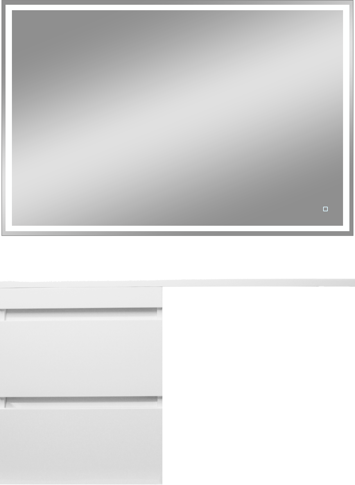 Мебель для ванной комнаты Style Line Даллас 115 L Люкс Plus подвесная, зеркало DIWO Дмитров