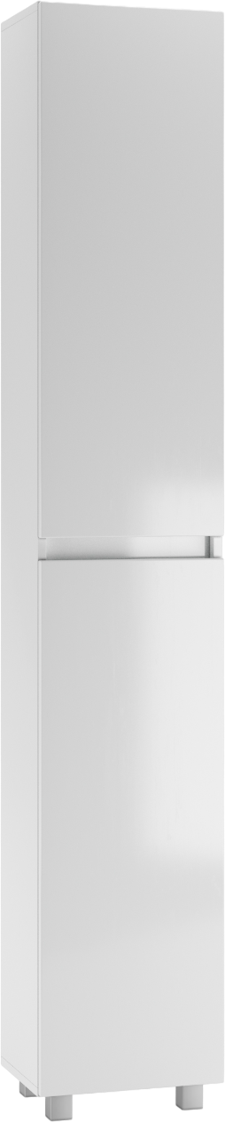 Шкаф-пенал для ванной Айсберг Норма 35 L белый