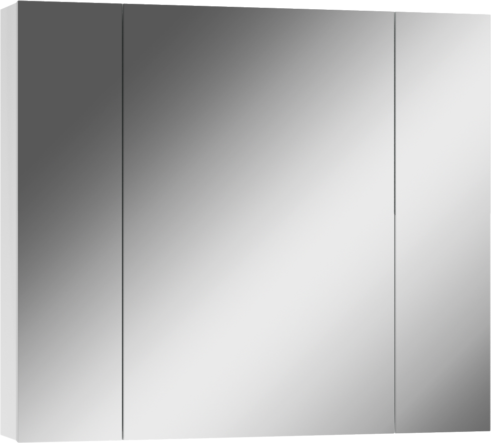 Зеркало-шкаф Айсберг Норма 80 3 дверцы, белый