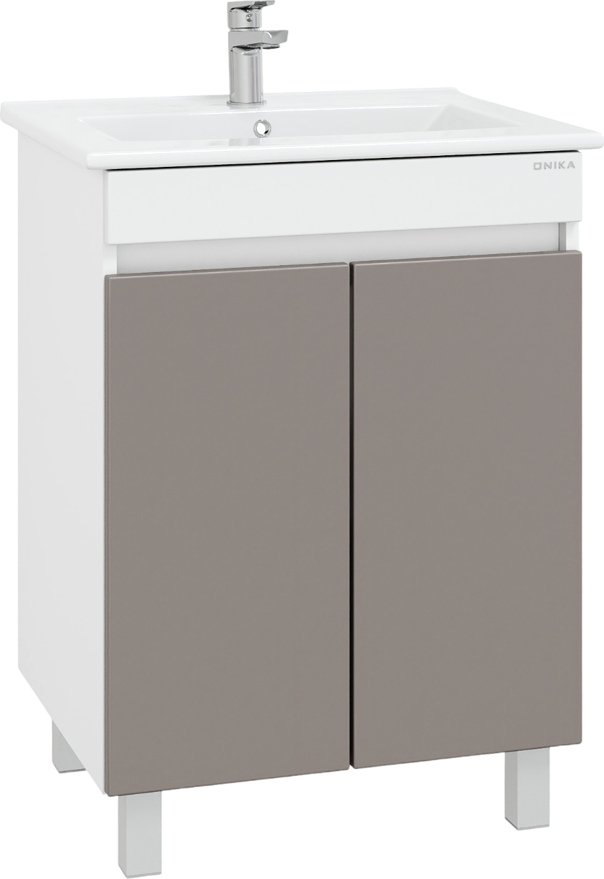 Тумба с раковиной Onika Марви 60 напольная, мокко