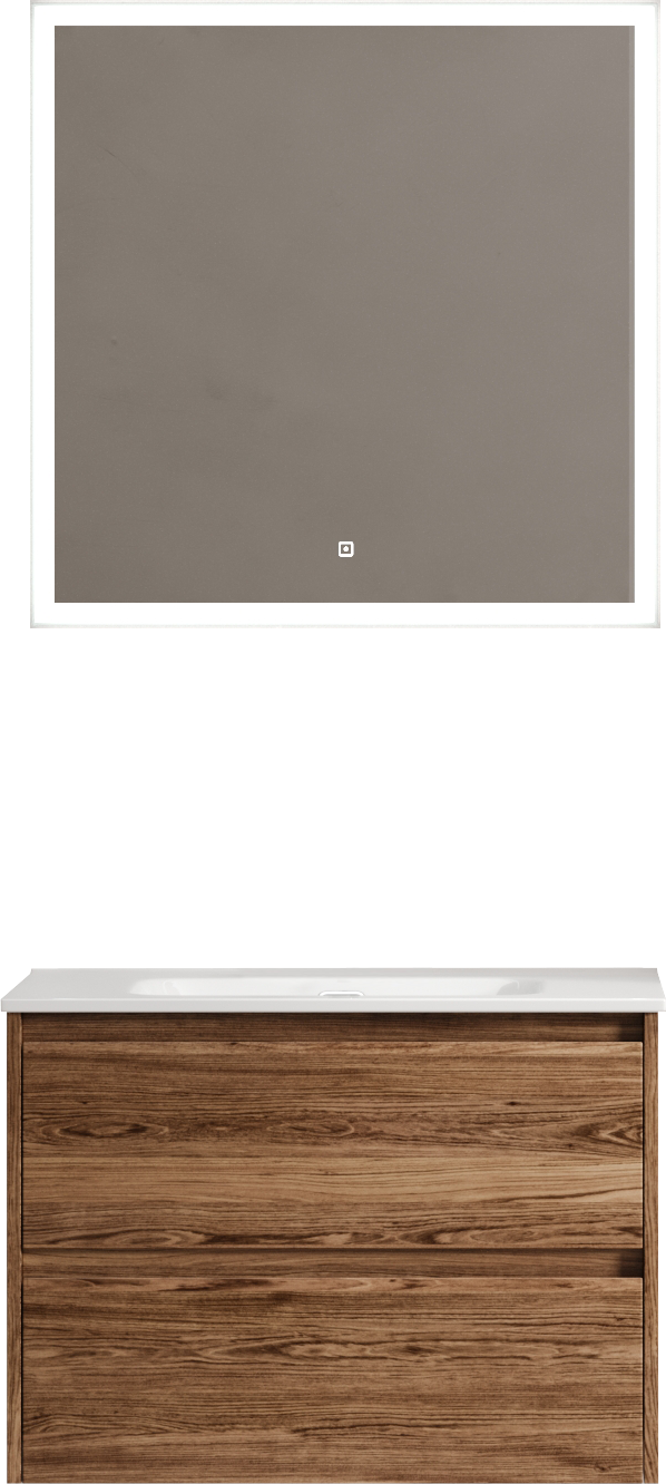 Мебель для ванной комнаты Sancos Libra 70 дуб чарльстон, раковина белая