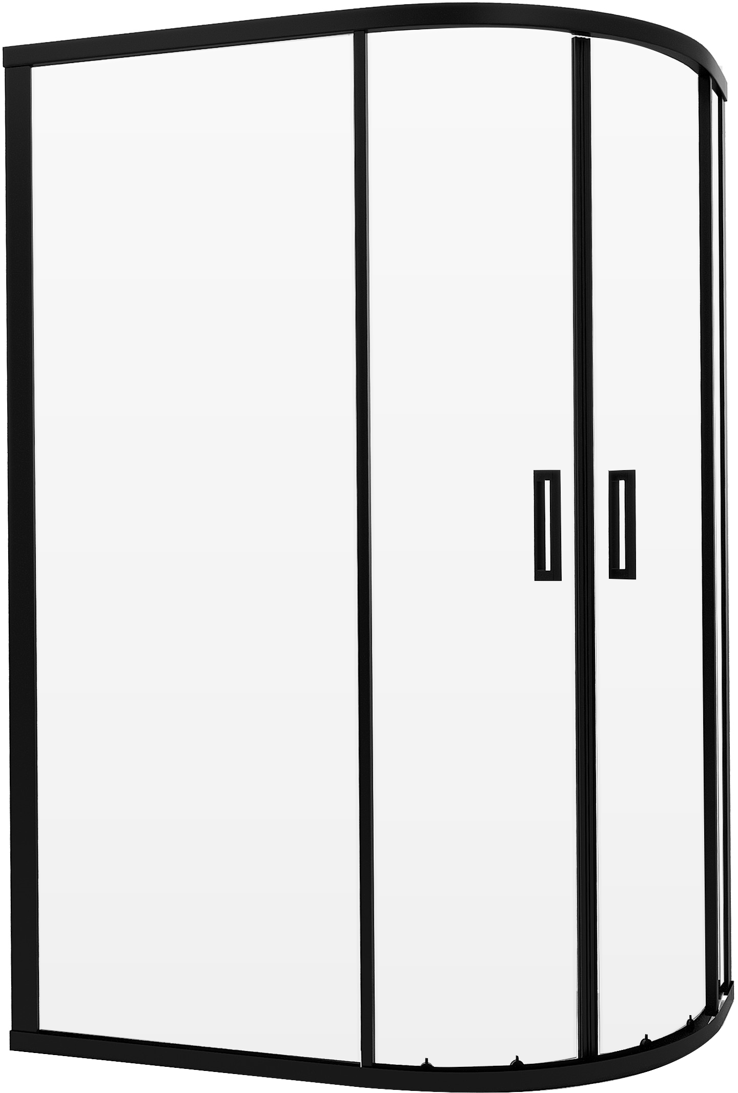 Душевой уголок Niagara Nova 682108111BLACK 120x80, асимметричный, черный