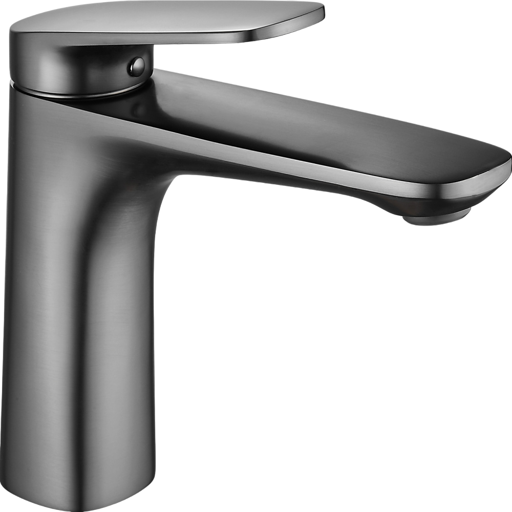 Смеситель для раковины Shevanik S8501T оружейная сталь