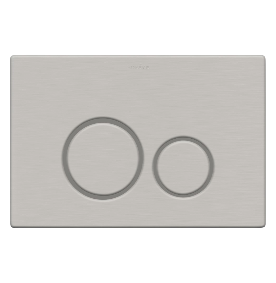 Кнопка смыва для унитаза Boheme 649-NB нержавеющая сталь, цвет nikel brush, ультраплоская