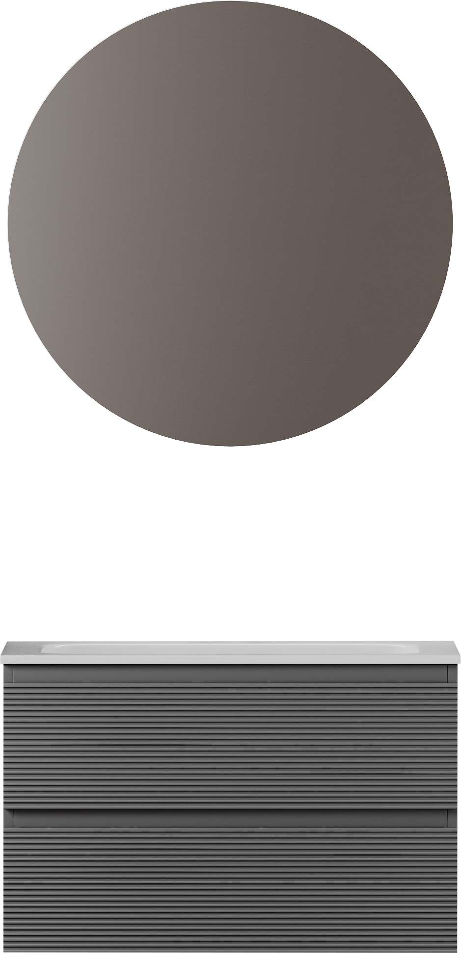 Мебель для ванной комнаты Sancos Folk 80 grey soft