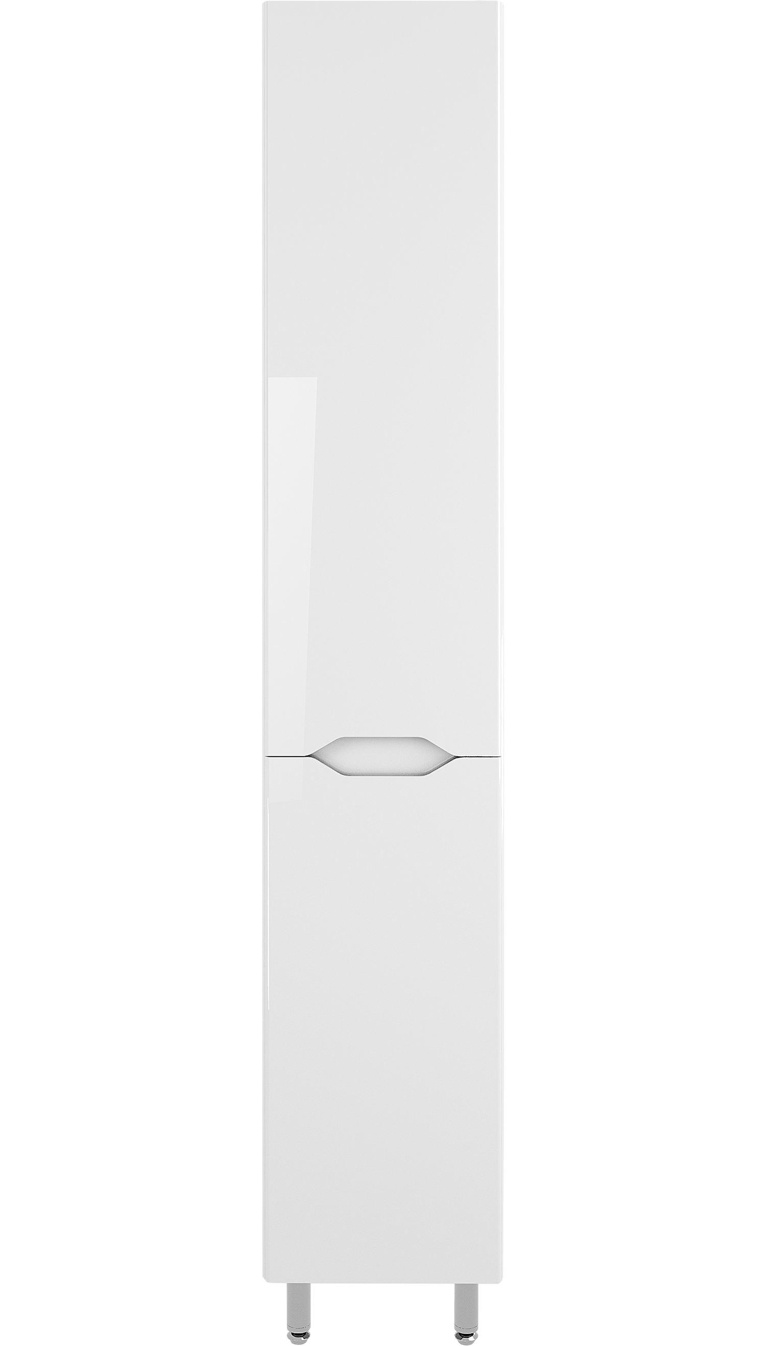 Шкаф-пенал для ванной Style Line Марелла 30 L антискрейтч, белый глянец