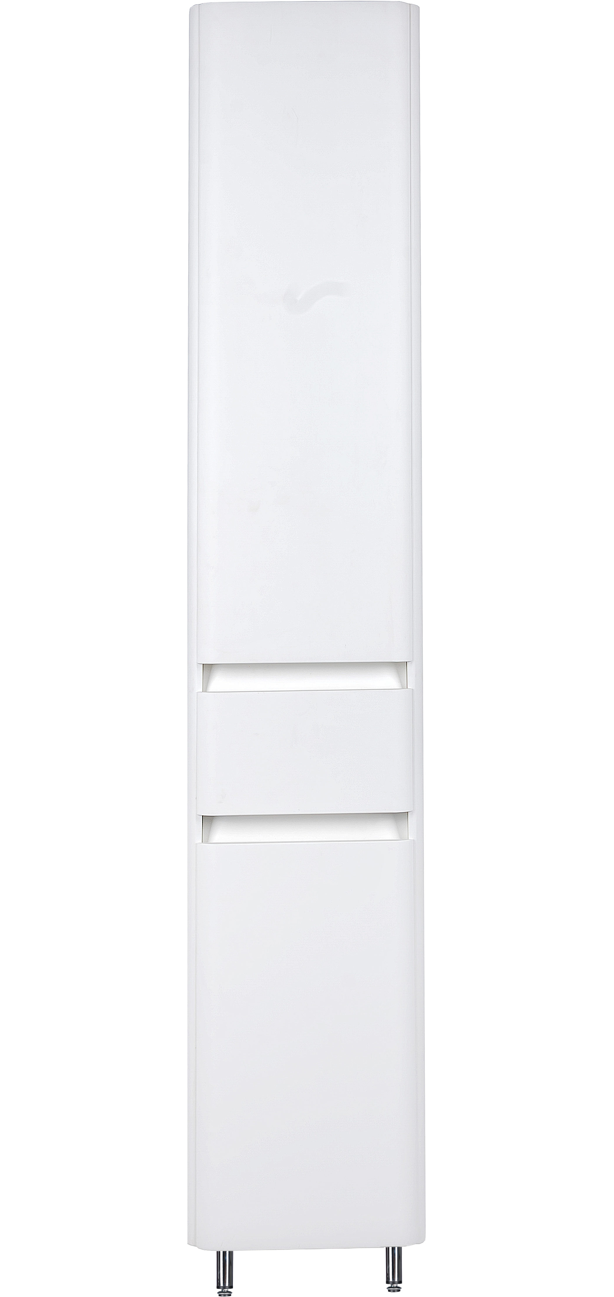 Шкаф-пенал для ванной Style Line Атлантика 35 L Люкс Plus, с бельевой корзиной, антискрейч