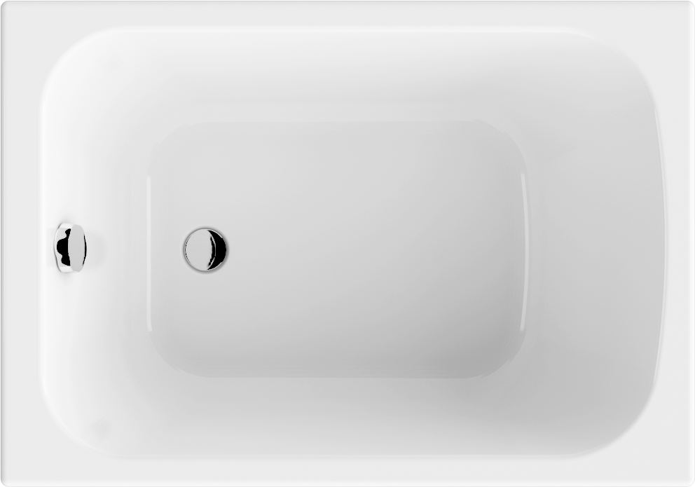 Акриловая ванна Triton Литл 100x70 см, пристенная, белая, на ножках