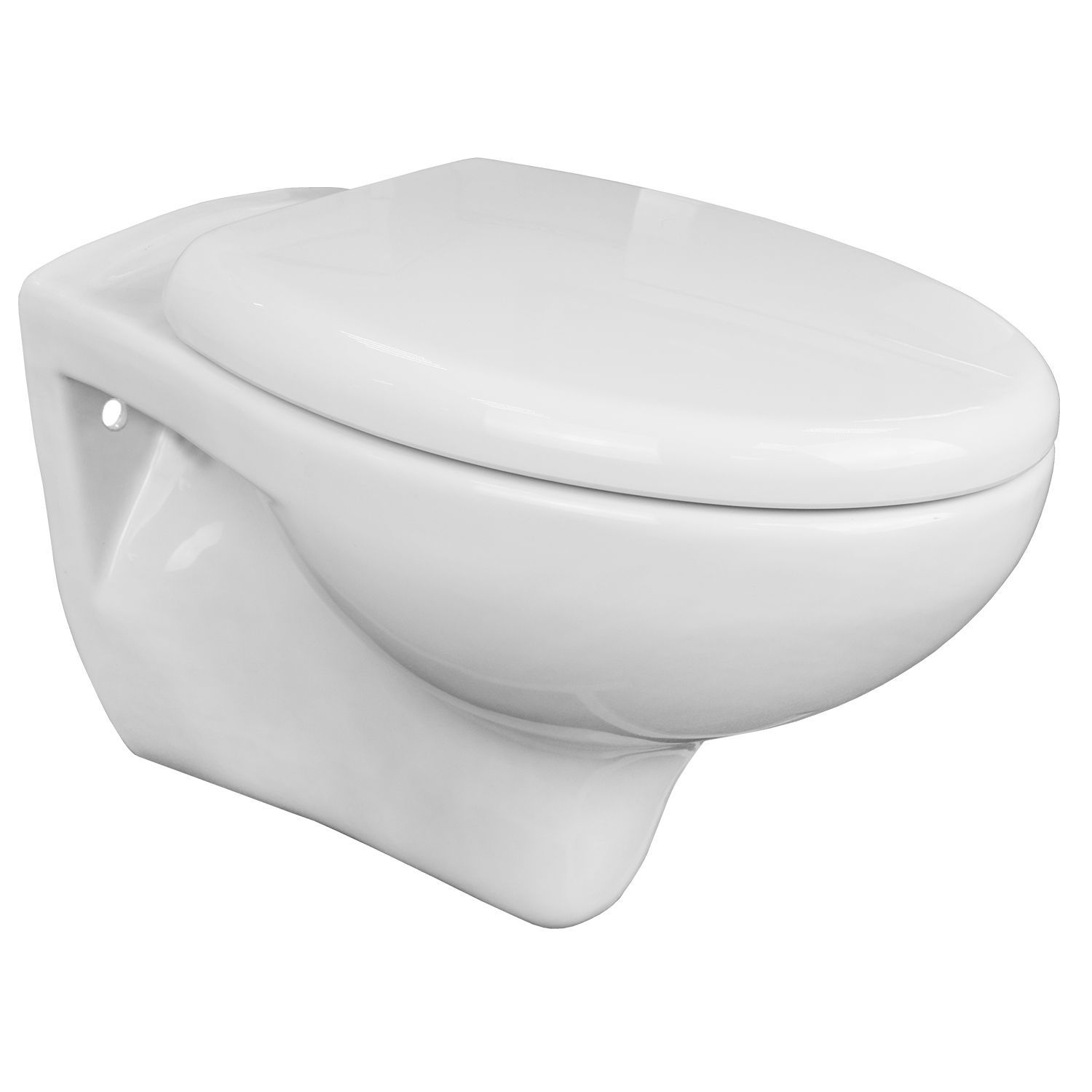 Унитаз подвесной Azario STELLA 370х400х550 ободковый, с сидением микролифт, белый (AZ-VT005+AZ-VT005sc)