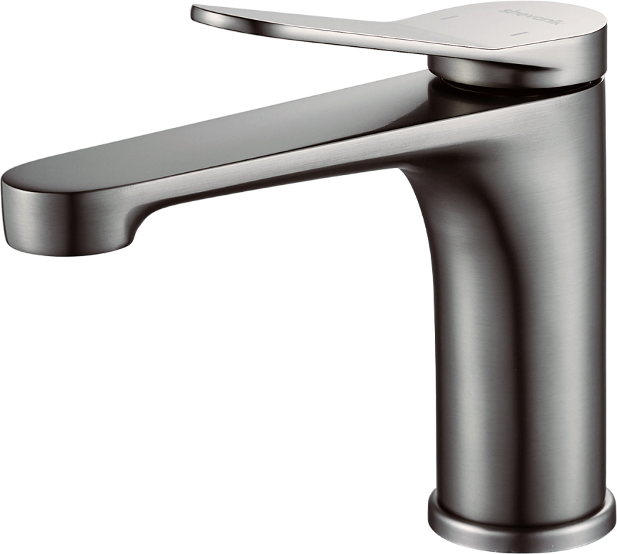 Смеситель для раковины Shevanik S6201T оружейная сталь