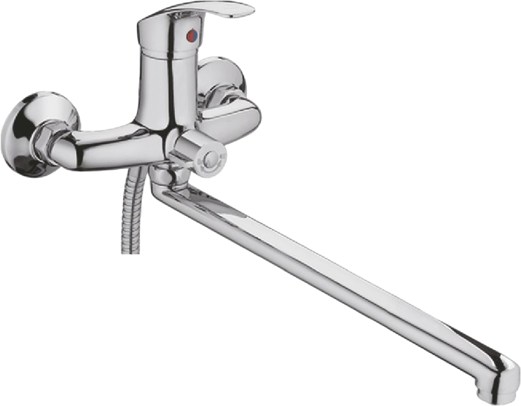 Смеситель с длинным изливом для ванны Cron CN36 CN2236 хром