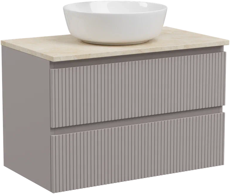 Тумба под раковину со столешницей Sancos Snob T 80 doha soft, столешница бежевая