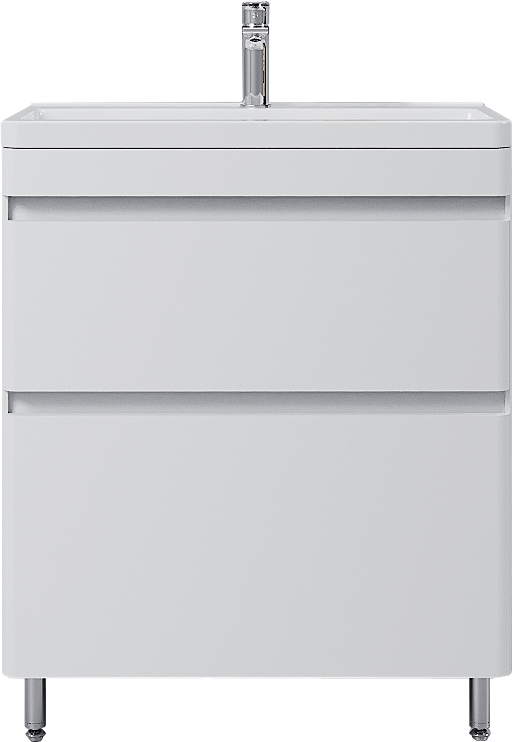 Тумба с раковиной Style Line Атлантика 70 Люкс Plus, напольная, антискрейч