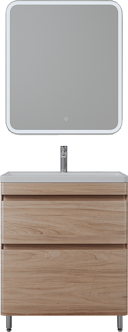 Мебель для ванной комнаты Style Line Атлантика 70 Люкс Plus, напольная, ясень перламутр