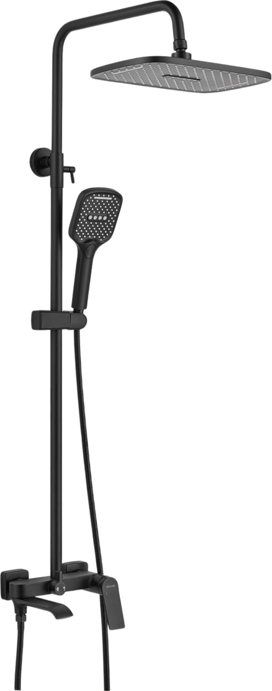 Душевая стойка Shevanik S4136H черная