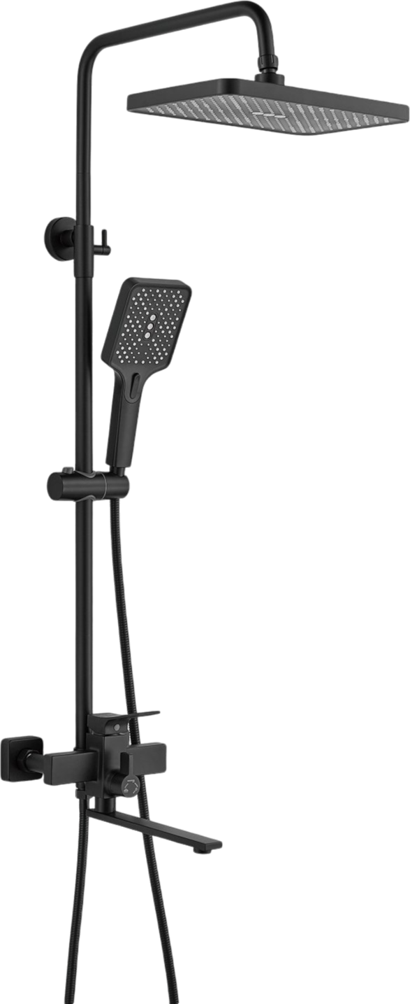 Душевая стойка Shevanik S6136H черная