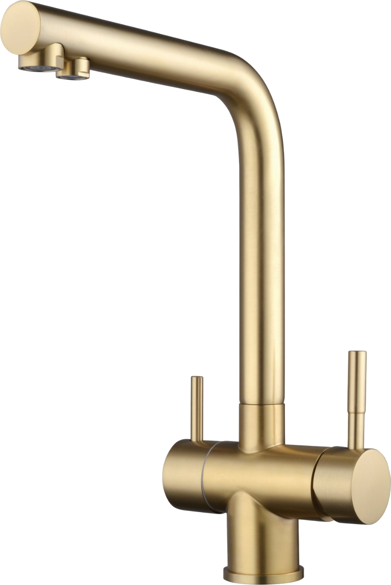 Смеситель для кухни Shevanik S468G золотой сатин