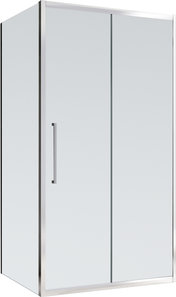 Душевой уголок Abber Schwarzer Diamant AG30160MH-S80M 160х80, профиль хром, стекло матовое