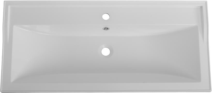 Мебельная раковина Cezares Giubileo CZR-1000/450-LV-MR-FS 100 накладная, матовая белая, прямоугольная, искусственный камень