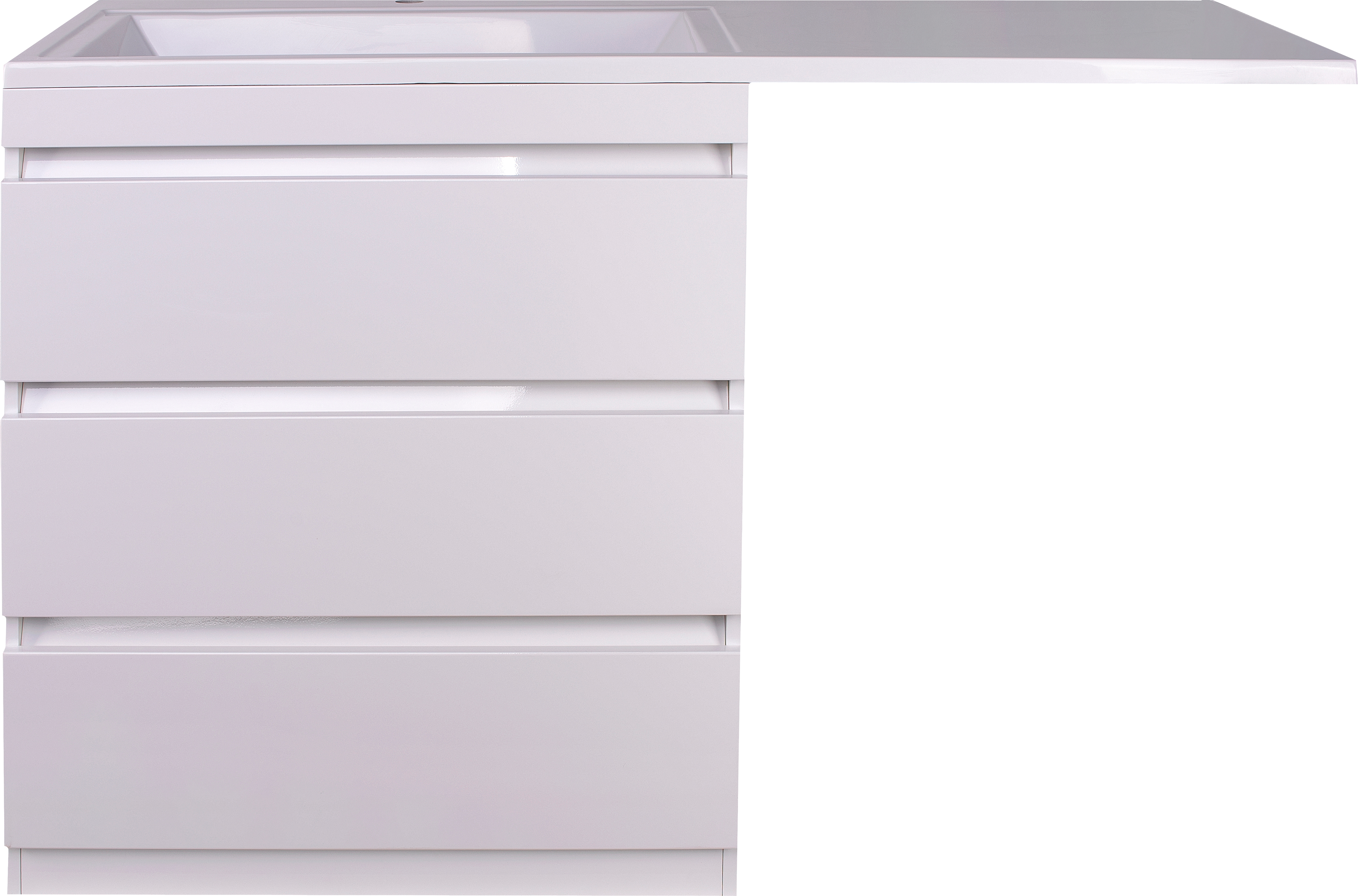 Тумба с раковиной Style Line Даллас 140 L люкс, белая + Смеситель для раковины Kludi Zenta SL 482920565 хром