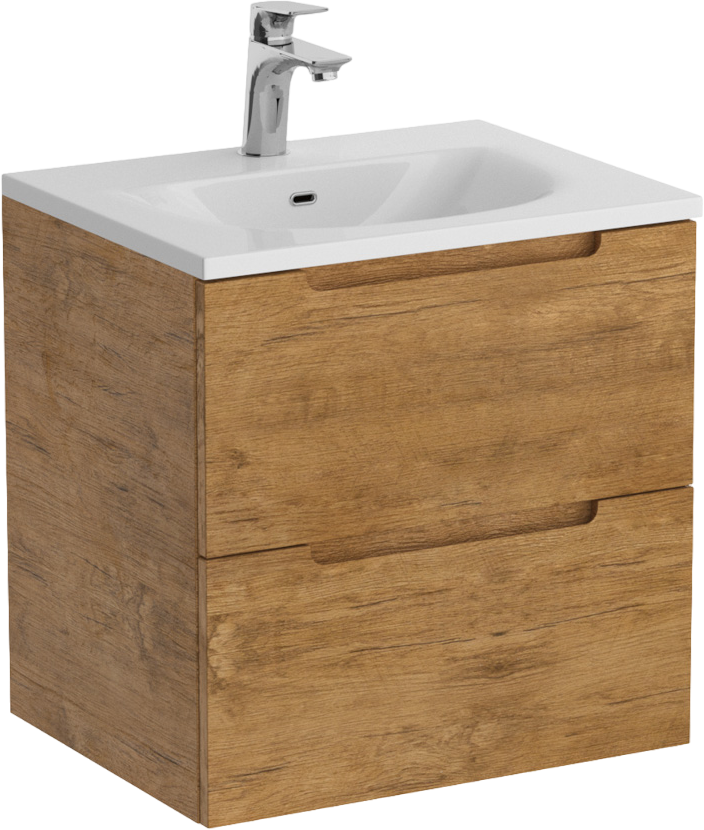 Тумба с раковиной BelBagno Etna 39 50 rovere nature, раковина BB-8099-3-50