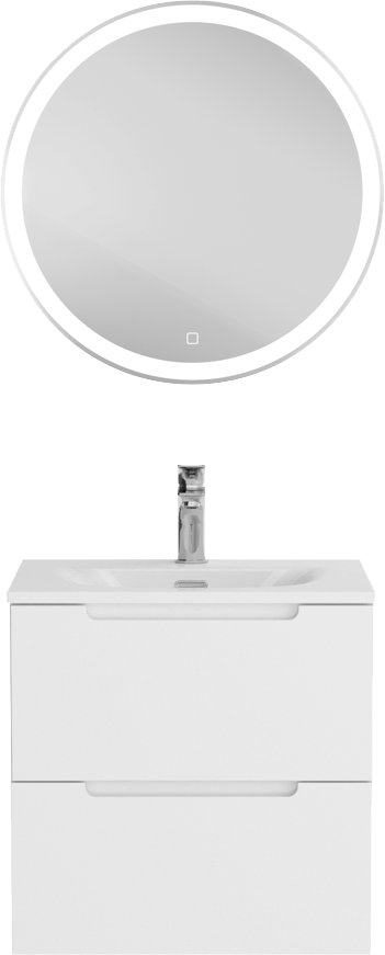 Мебель для ванной комнаты BelBagno Etna 39 50 bianco lucido, раковина BB-8099-3-50