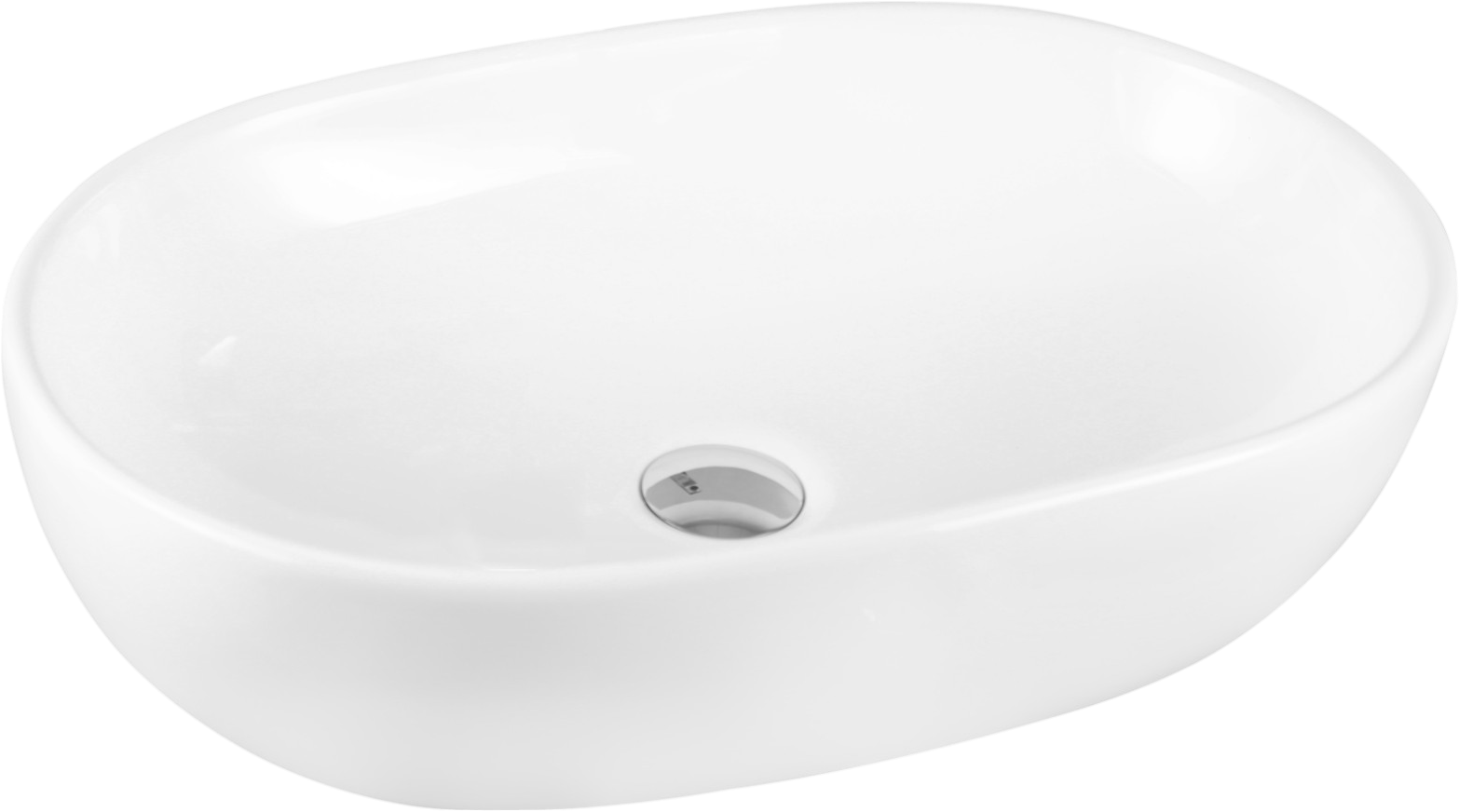 Накладная раковина Milleau Nuage MU7100D-GW 60 глянцевая белая, овальная