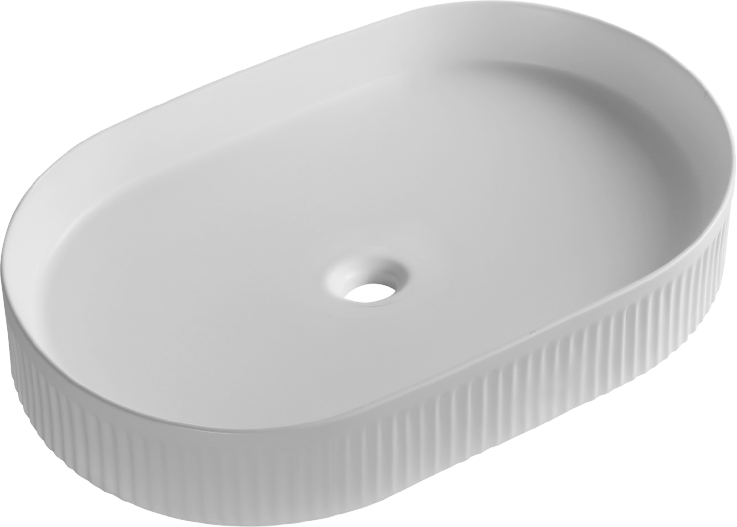 Накладная раковина Milleau Glace MU8009-GW 58 глянцевая белая, овальная