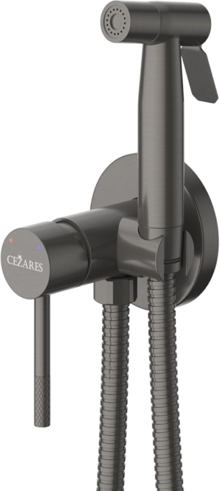 Гигиенический душ Cezares Relax RELAX-DIF-GM С ВНУТРЕННЕЙ ЧАСТЬЮ, оружейная сталь