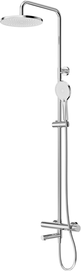 Душевая стойка Cezares Relax RELAX-CVD-01 со смесителем и изливом, хром